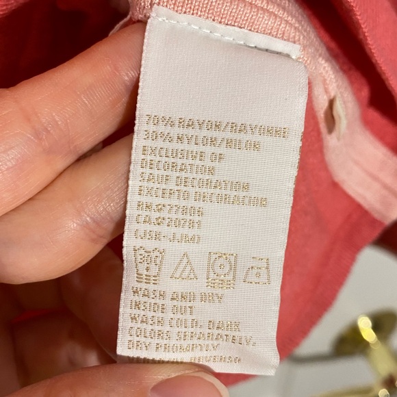 Y2K Tommy Hilfiger Flare Sleeve Contrast Knit Raglan Sweater Vintage Pink L - Picture 6 of 10